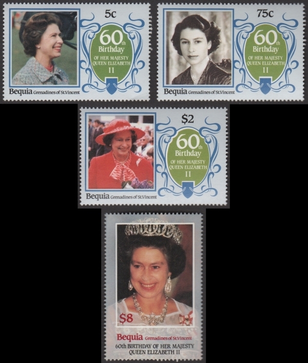 1986 60th Birthday of Queen Elizabeth II Stamps 1986 60th Birthday of Queen Elizabeth II Stamps